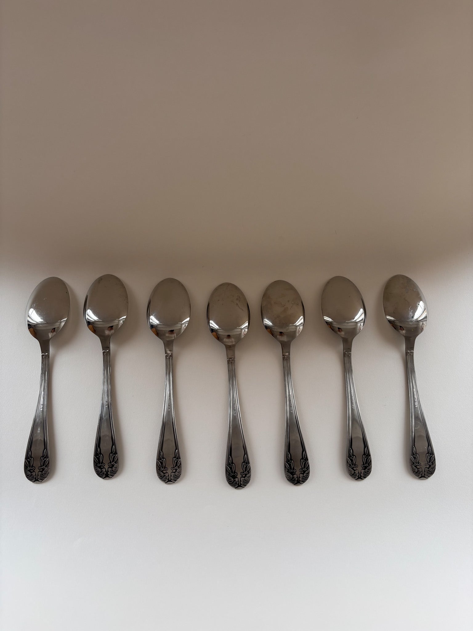 Set of Seven Vintage Table Spoons