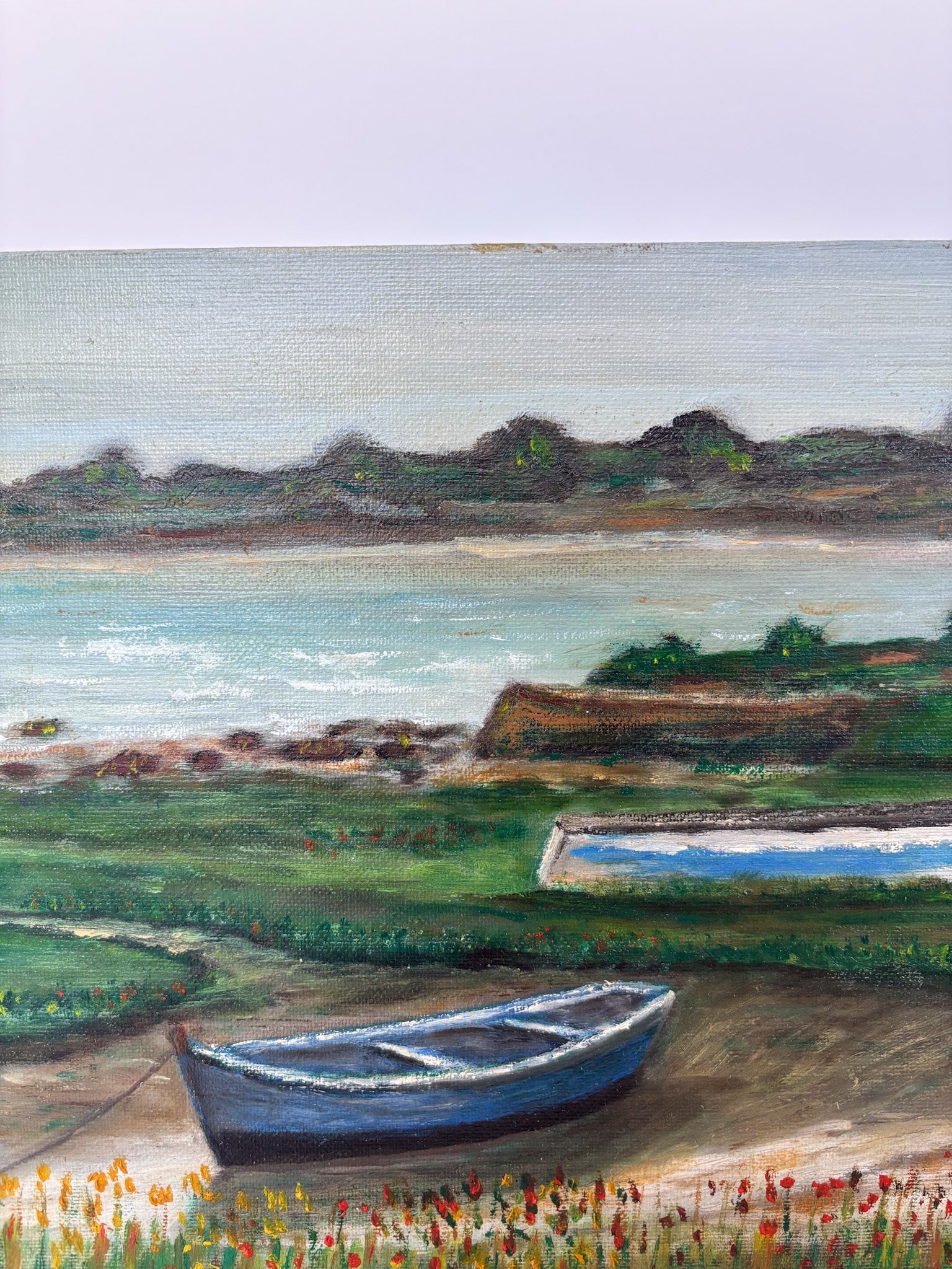 Vintage Oil Painting on Board