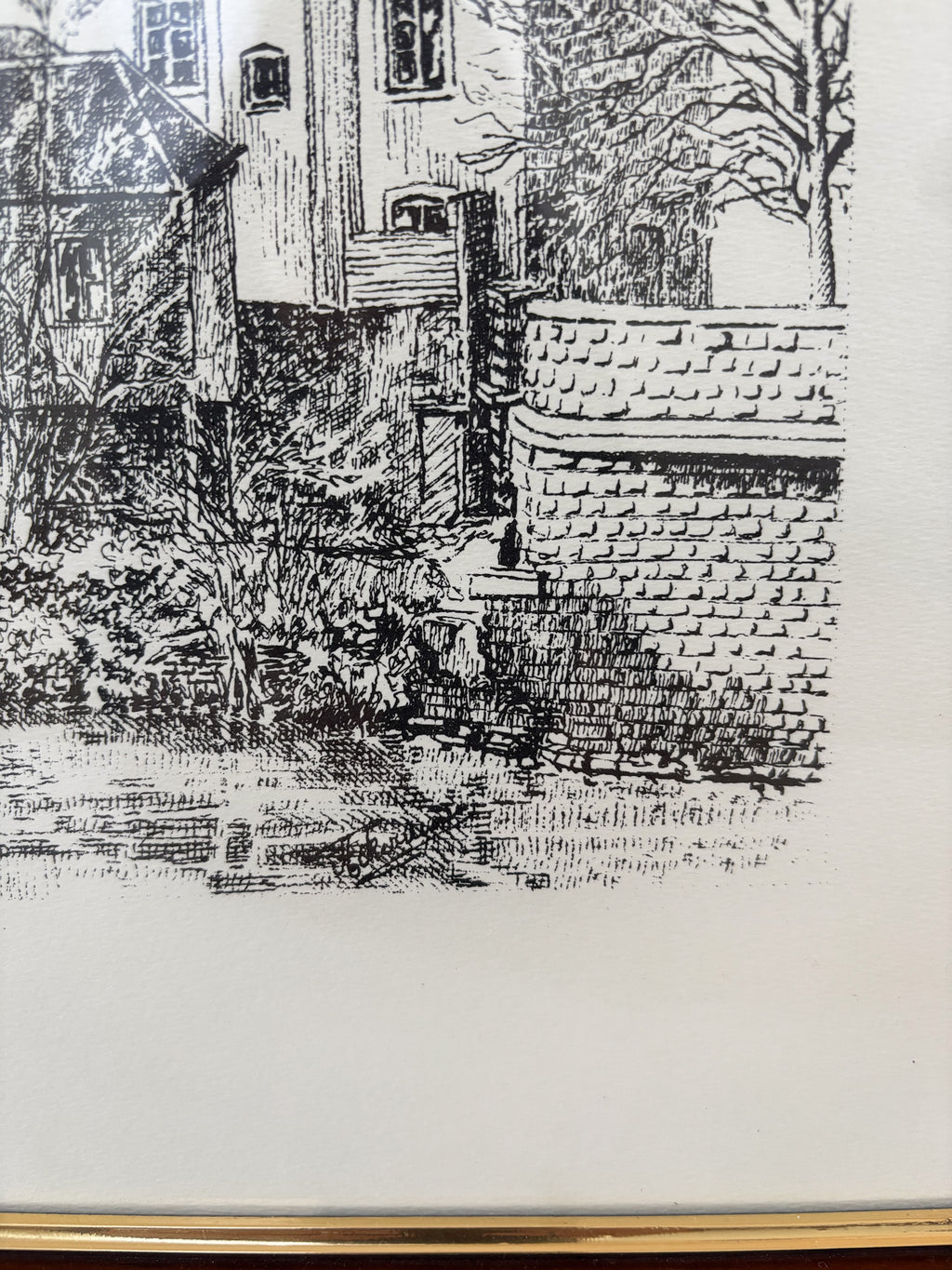 Vintage Luxembourguish Artwork - The Grund