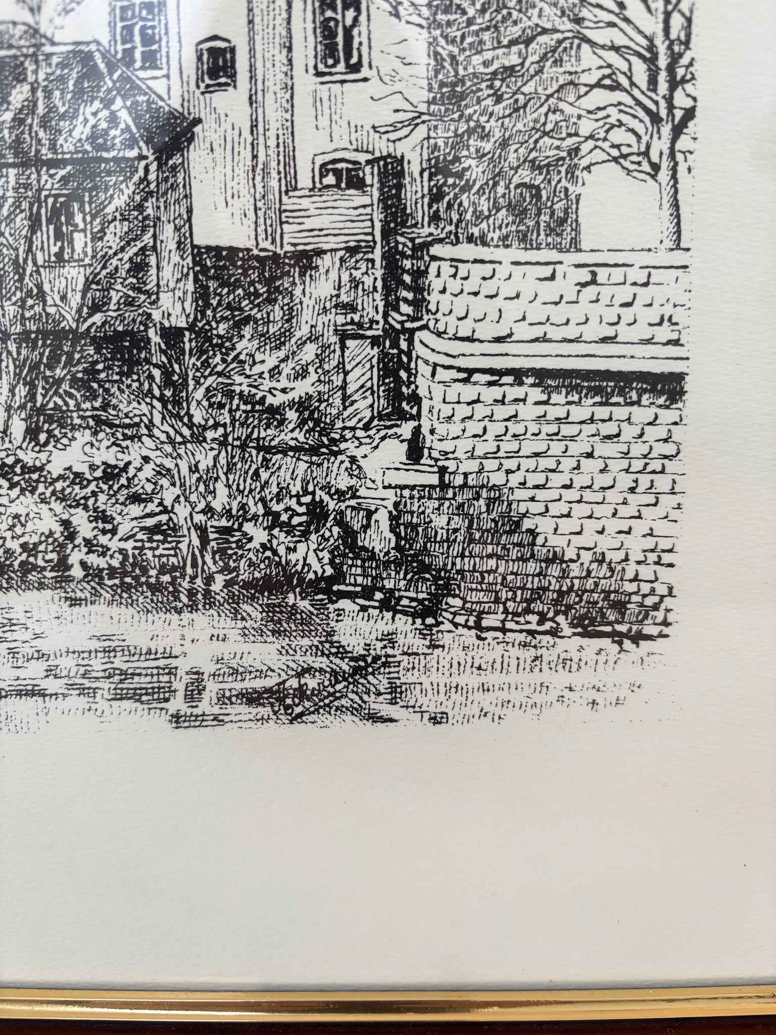 Vintage Luxembourguish Artwork - The Grund