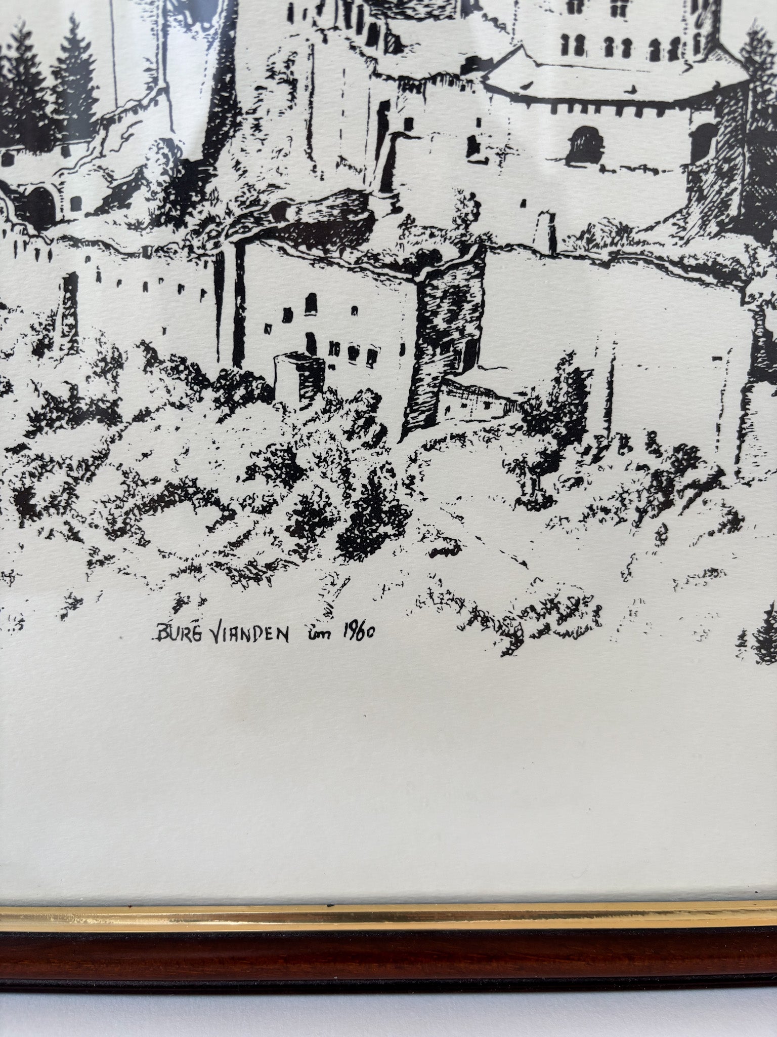 Vintage Luxembourguish Artwork - Vianden