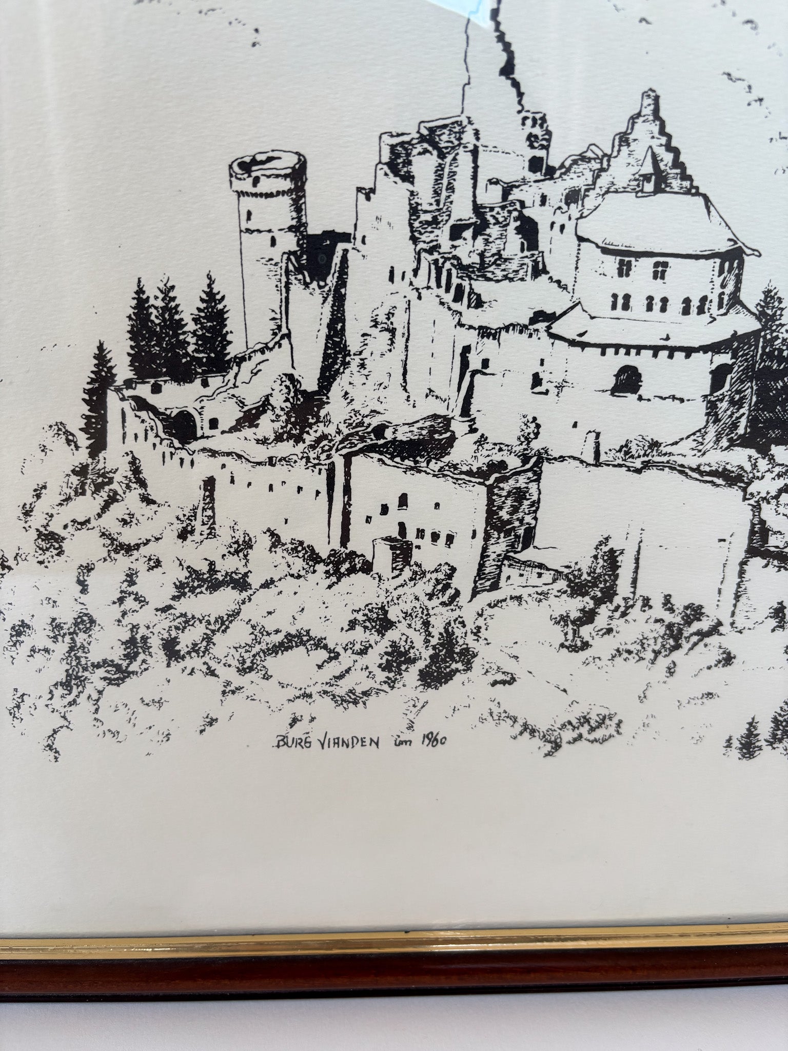 Vintage Luxembourguish Artwork - Vianden