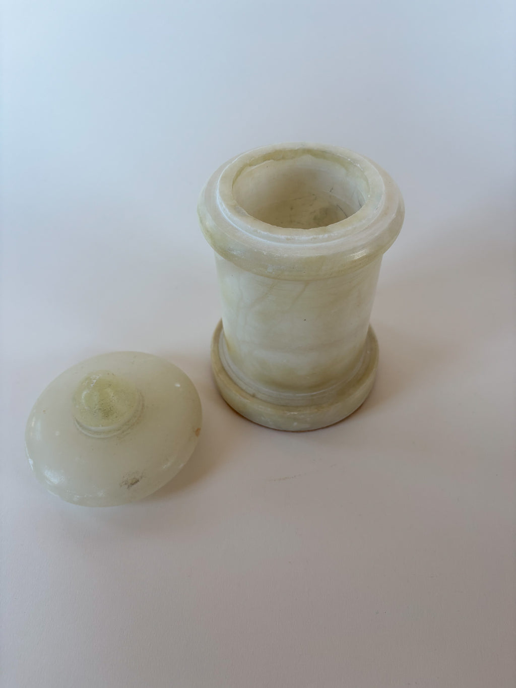Vintage Alabaster Apothecary Jar