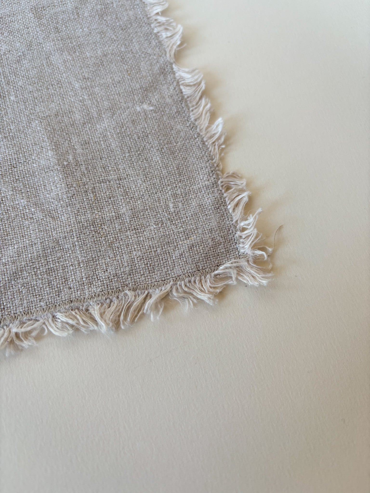 Set of Six Vintage Linen Placemats