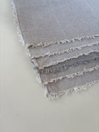 Set of Six Vintage Linen Placemats