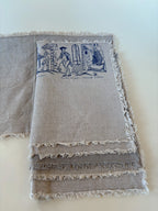 Set of Six Vintage Linen Placemats