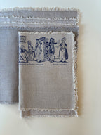Set of Six Vintage Linen Placemats