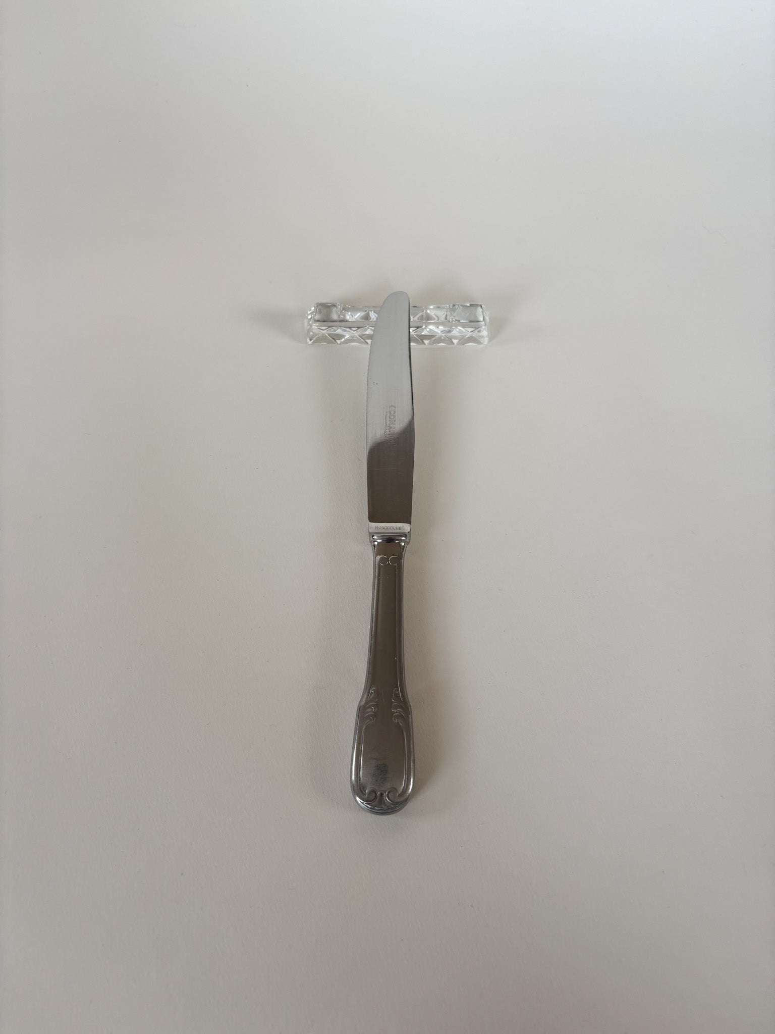 Set of Ten Vintage Glass Knife Rests