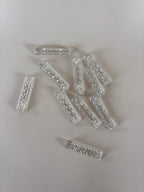 Set of Ten Vintage Glass Knife Rests