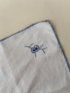 Set of Six Vintage Napkin with Hand Embroidery