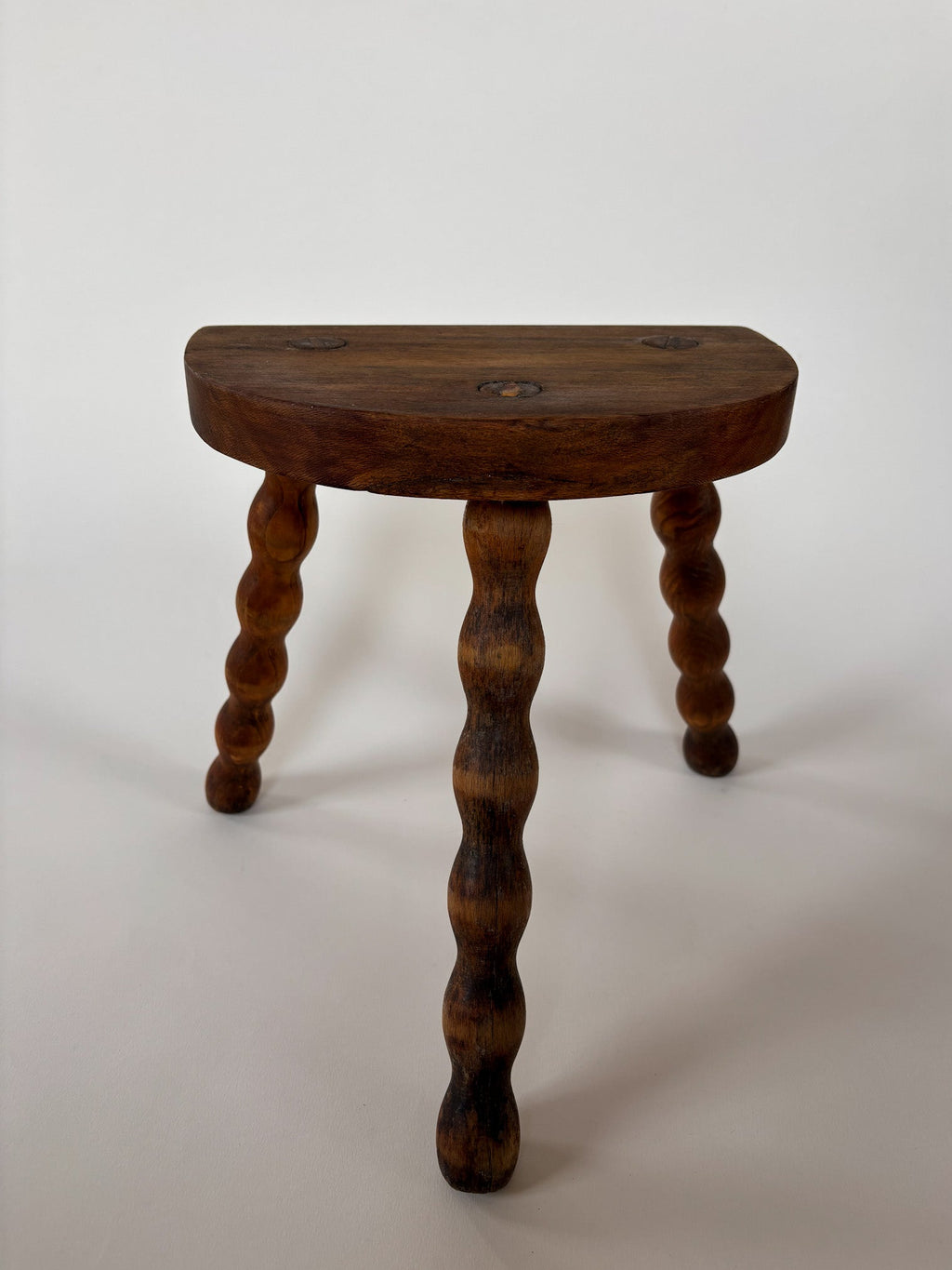 Vintage French Bobbin-Leg Stool