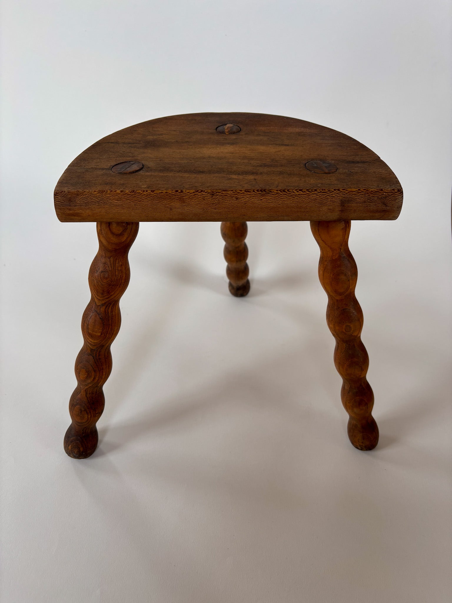 Vintage French Bobbin-Leg Stool