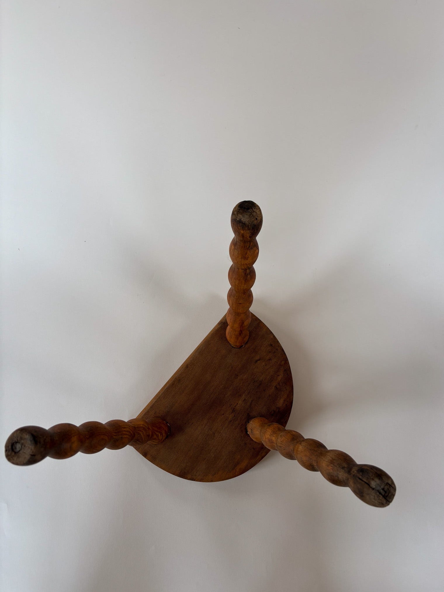 Vintage French Bobbin-Leg Stool