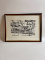 Vintage Luxembourguish Artwork - The Grund