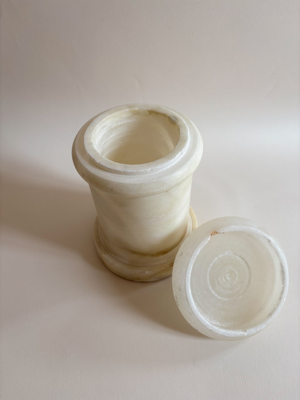 Vintage Alabaster Apothecary Jar