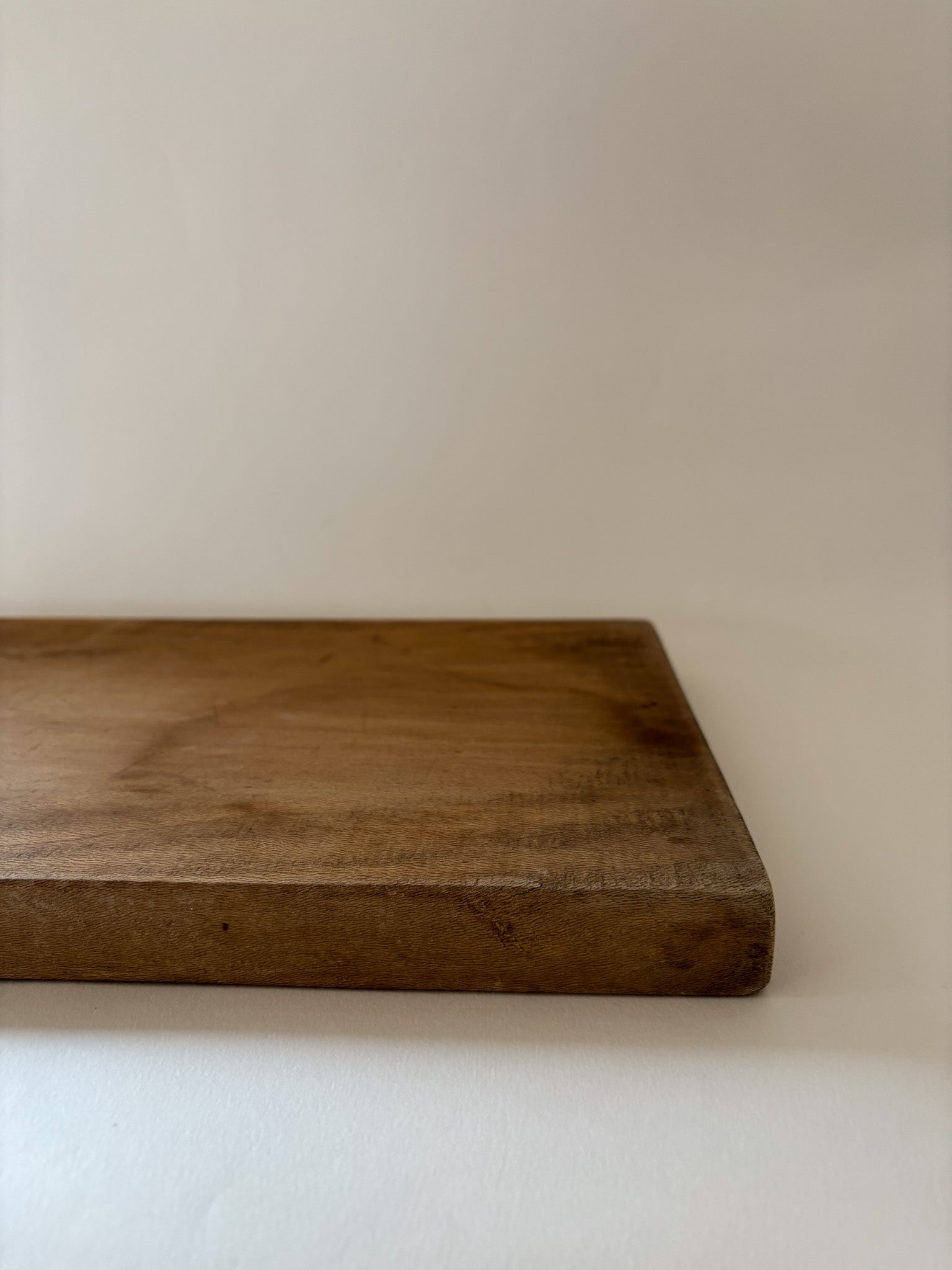 Vintage French Hand-Carved Wooden Bread Board