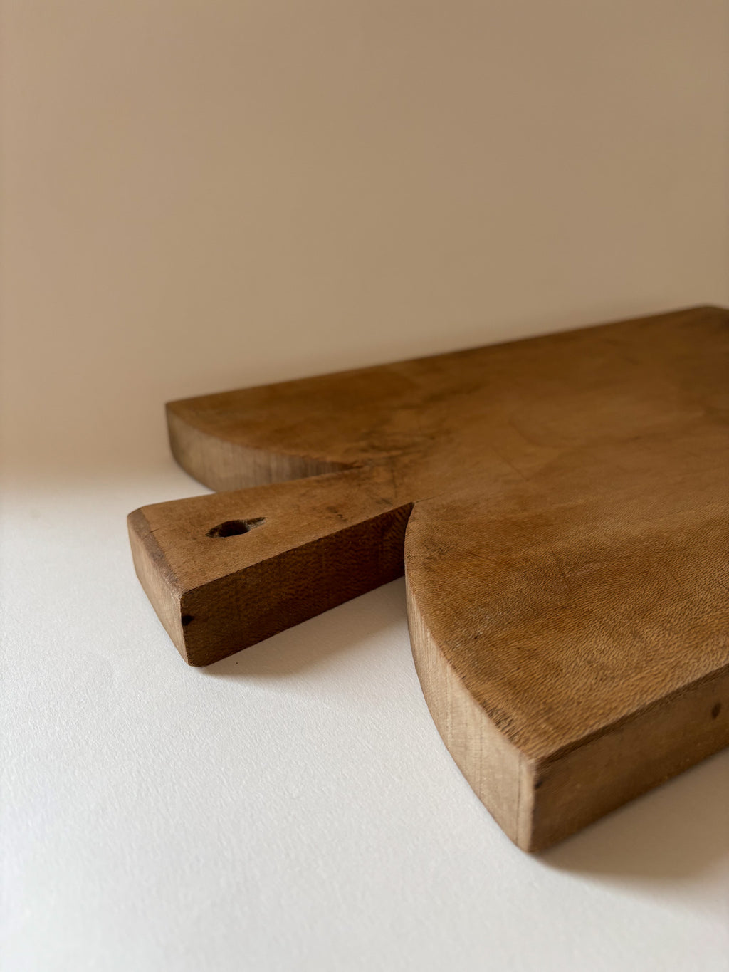 Vintage French Hand-Carved Wooden Bread Board
