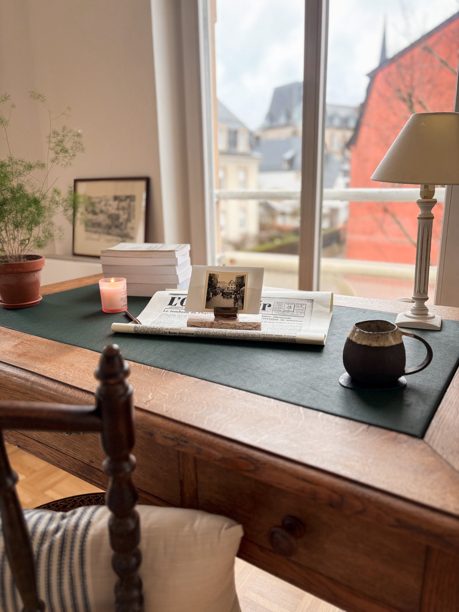 Vintage 1930s Desk Organizer & Paperweight