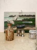 Vintage Stoneware Bottle Vase