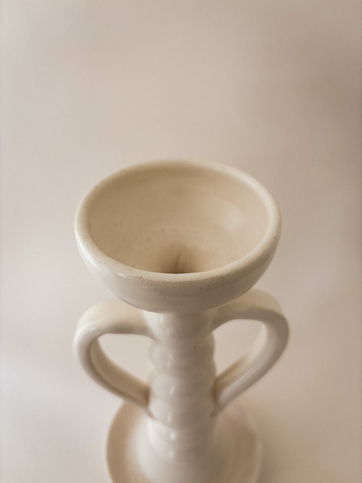 Vintage Ceramic Pillar Candle Holder