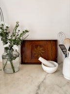 Vintage Wooden Marquetry Tray