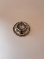 Set of 5 Vintage Stainless Steel Egg Cups Top / face
