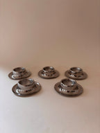 Set of 5 Vintage Stainless Steel Egg Cups from Germany