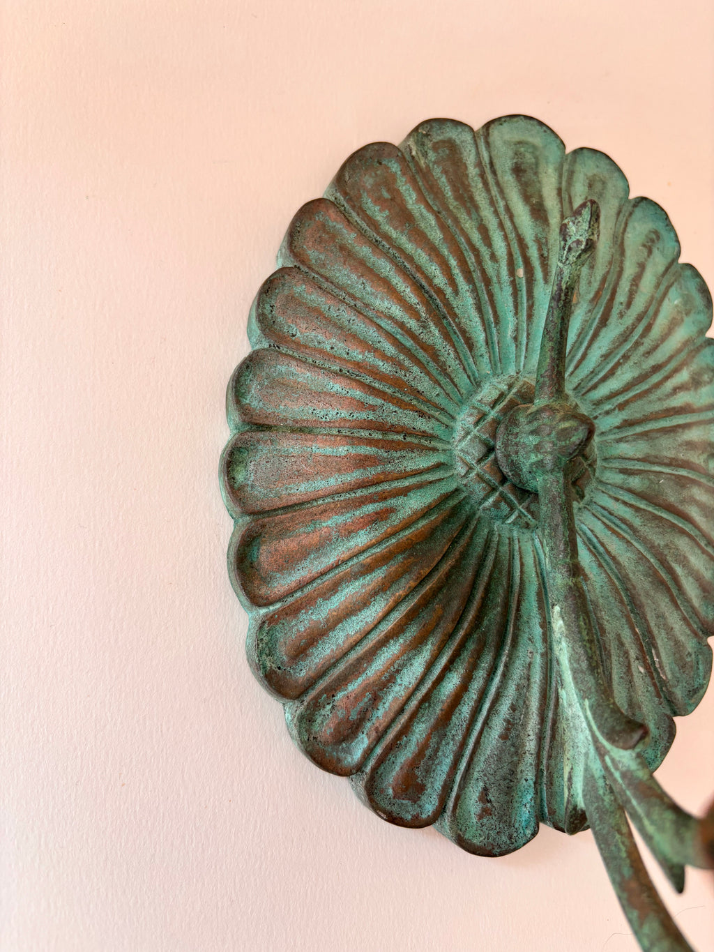 details vintage brass wall candle sconce 