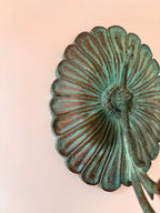 details vintage brass wall candle sconce 