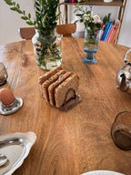vintage silver-plated toast rack and its removable crumb tray. Breakfast essentials