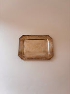 vintage silver-plated toast rack showing the crumb tray